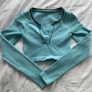 Long sleeve urban outfitters out from under crop top